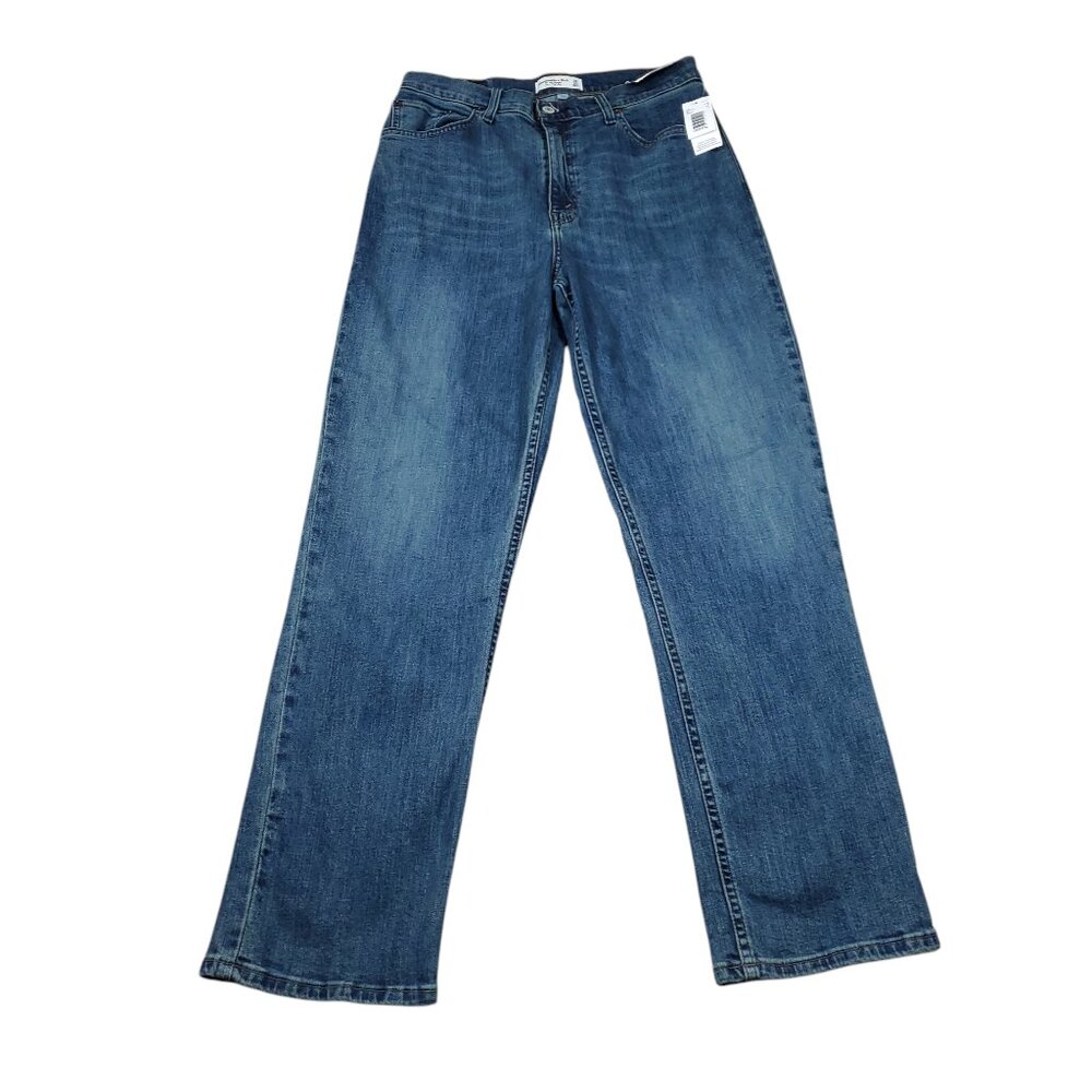 Abercrombie & Fitch Blue Straight Leg Jeans